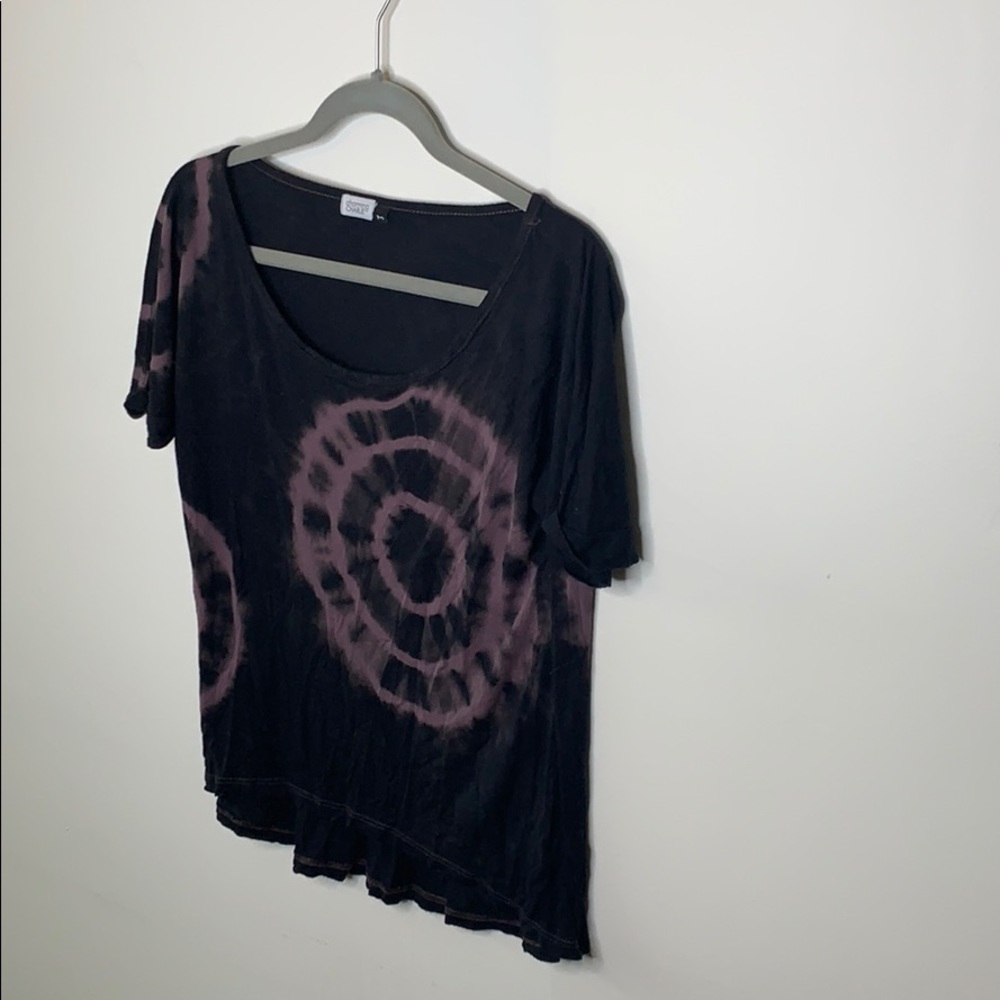 Black tie dye super soft tee